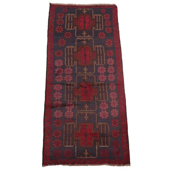 2'9 x 6'5 Hand-Knotted Caucasian Village Area Rug