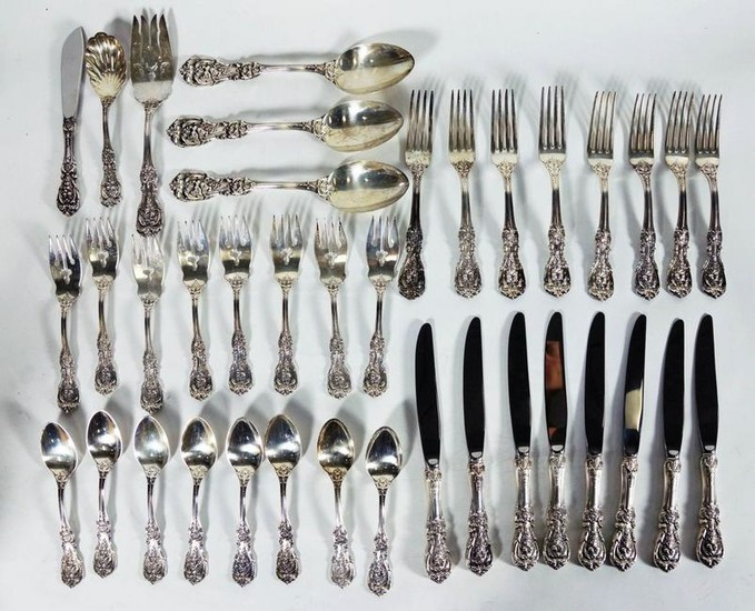 38 Pieces Of Reed And Barton Sterling Flatware