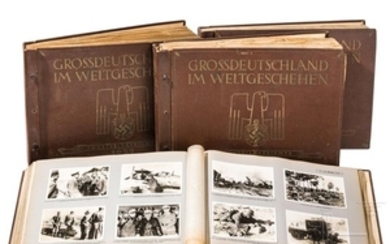 Vier Bände "Großdeutschland im Weltgeschehen", Tagesbildberichte 1939-42