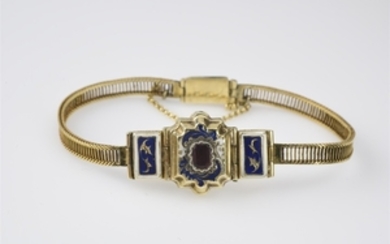 A 14k gold late Biedermeier bracelet