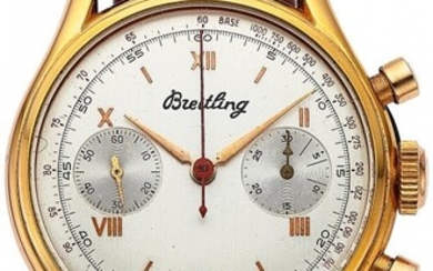 54027: Breitling Gold Plated & Stainless Steel Manual W