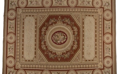 61027: A French Aubusson Carpet, 20th century 122 x 165