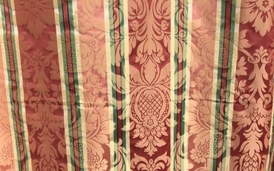 7 m x 130 cm Remnant of magnificent San Leucio damask fabric - Baroque - Cotton - 2018