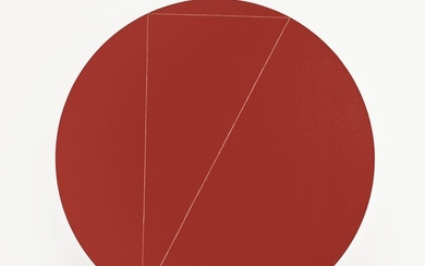TRIANGLE WITHIN A CIRCLE (RED), Robert Mangold