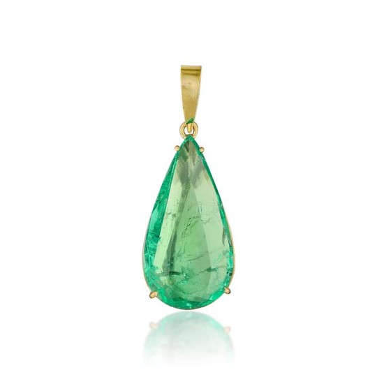 A 14.79-Carat Emerald Pendant
