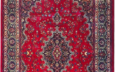 8.8 x 11.6 Persian Mashad Tabriz Wool rug