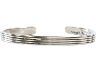 .925 Sterling Silver Mexico TR 153 Cuff Bracelet, Weighs 18.9 grams, 2 1/2 in. x 2 1/8 in. x 1/4 in.