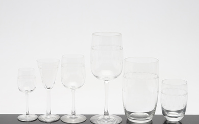 A 48-piece Swedish glassware set, 20th century.