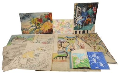 A COLLECTION OF DESIGNS AND ILLUSTRATIONS, CIRCA 1930s