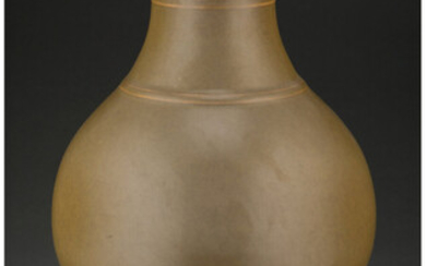 A Chinese Tea-Dust Glaze Porcelain Vase