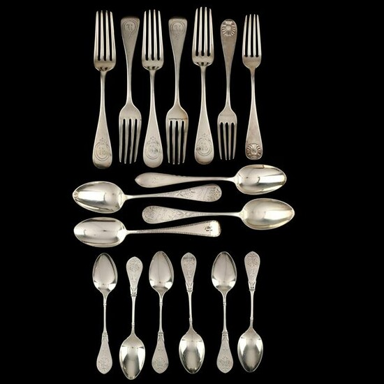 A Collection of American Sterling Silver Flatware