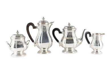 A French Silver Four-Piece Tea and Coffee Service