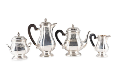 A French Silver Four-Piece Tea and Coffee Service