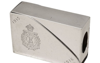 A George V silver Regimental matchbox cover