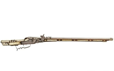 A German wheel-lock rifle, circa 1700