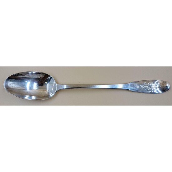A Gorham Silver-plated Spoon Mark Jabez Bowen 1780