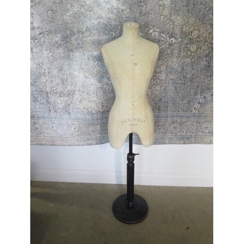 A Jack Wills ladies mannequin on adjustable stand - size 35