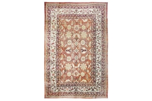 A LARGE AGRA CARPET, NORTH INDIA