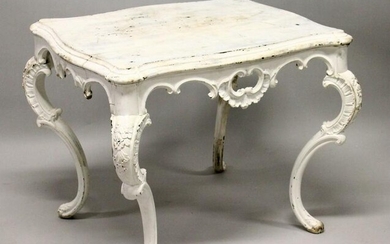 A MAHOGANY CENTRE TABLE, possibly 18th century, with