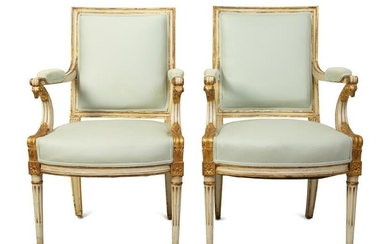 A Pair of Swedish Neoclassical Style Painted and