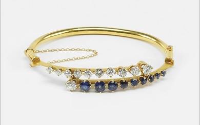 A Sapphire & Diamond Bracelet.