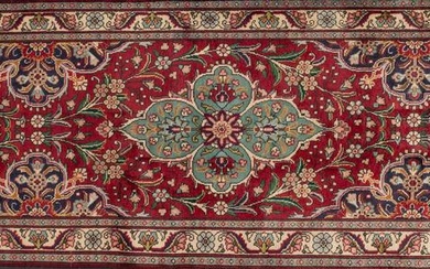 A Tabriz hand knotted wool runner, 2’10 1/2” x 12’8