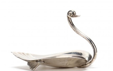 A Tiffany & Co. Sterling Silver Swan Dish
