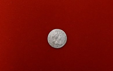 A United States of America 1797 Silver Half Dime, Draped Bust, Small Eagle on Reverse, 15 Stars