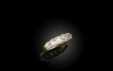 A Victorian five-stone diamond ring