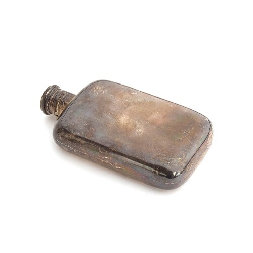 A Victorian silver hip flask by Richards & Brown, London 187...