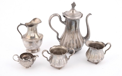 A Victorian silver small cream jug by George Angell & Co.