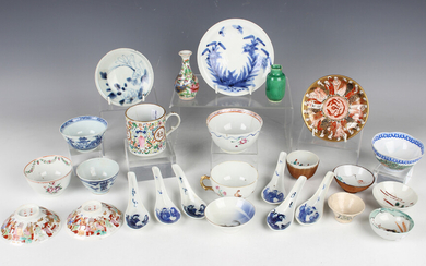 A collection of assorted Chinese and Japanese teaware, 18th century and later, including an export p