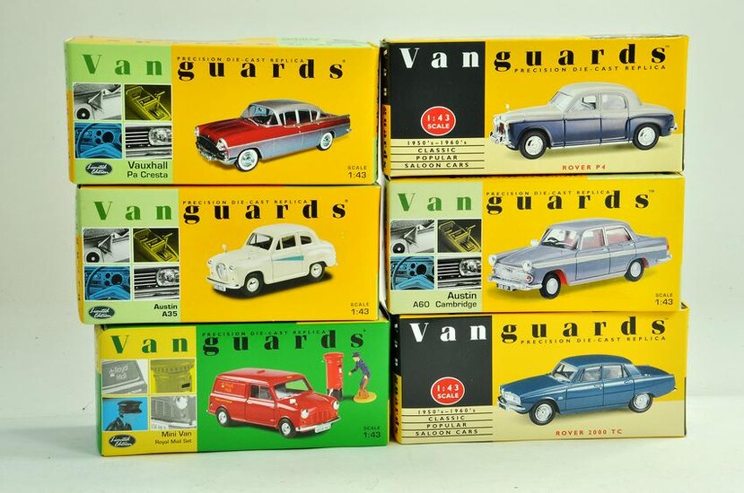 A group of Vanguards 1/43 diecast Classic Car issues