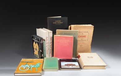 A group of approximately 74 Asian art reference books and...