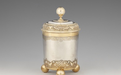 A large Augsburg parcel gilt silver beaker