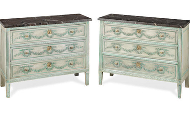 A pair of French commodes
