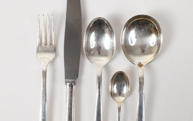 A set of cutlery, 162 pieces, nickel silver, Gense, 20th century.