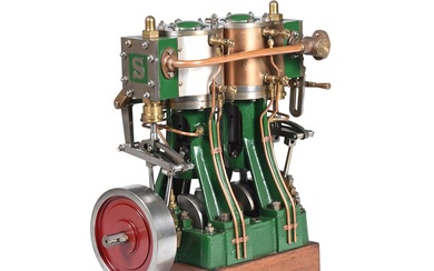AN EXHIBITION STANDARD MODEL OF A STUART TURNER SWAN STEAMBOAT ENGINE