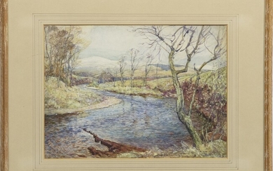 AN UNTITLED WATERCOLOUR BY DAVID WATERSON