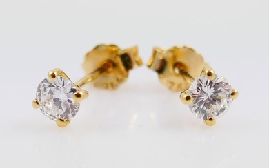 Aagje Burger - 18 kt. Yellow gold - Earrings - 0.56 ct Diamond - No Reserve Price!
