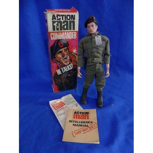 Action Man; A boxed 1960's Commander 'He Talks!' Figure, wit...