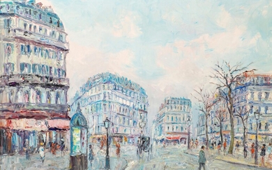 Adolfo Carducci (1901-1984), "Rue à Paris"