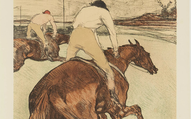 After Henri de Toulouse-Lautrec, French 1864-1901, Le Jockey, 1899; lithograph...