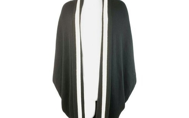 Alexander McQueen Black and White Knit Wool Cardigan