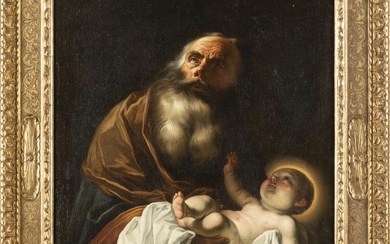 Ambito di Mattia Preti (1613-1699), San Giuseppe e il Bambino, XVII secolo,...