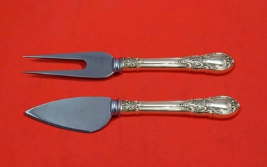 American Victorian by Lunt Sterling Silver Hard Cheese Serving Set 2pc Custom