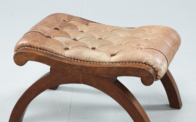 An English style footstool, late 20th/early 21st century.