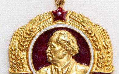 An Order of Georgi Dimitrov(Bulgaria), Awarded to Valery Bykovsky in 1963.