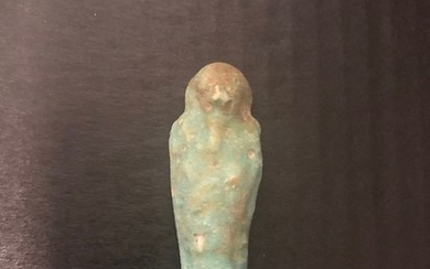 Ancient Egyptian Faience Turquoise Ushabty
