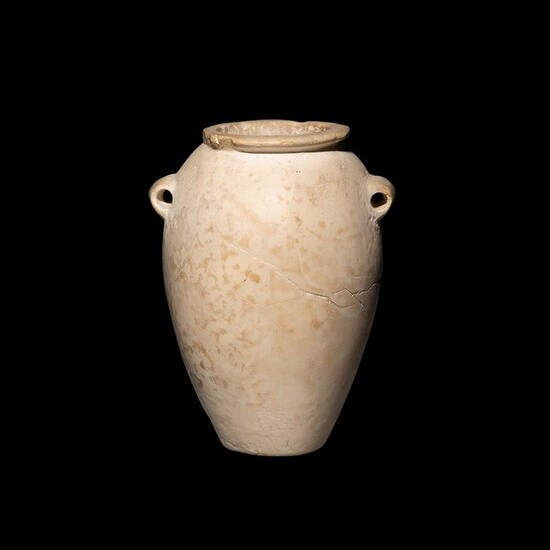 Ancient Egyptian Stone Egyptian stone vase predynastic - thinite period - ex. NICOLAS TANO 1930 - 1960 - 9.1×6.5×6.5 cm